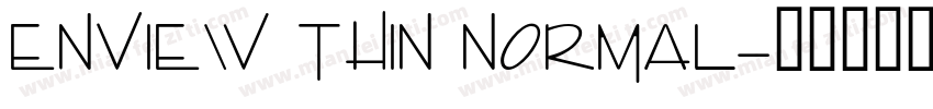 Enview Thin Normal字体转换
